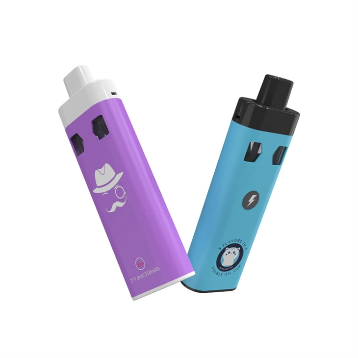 California NY Selling No.1 1+1ML&2+2ml 4G Dual Chamber Disposable Vape Device DV40A For CBD Delta-8, Delta-9, HHC Liquid Diamond