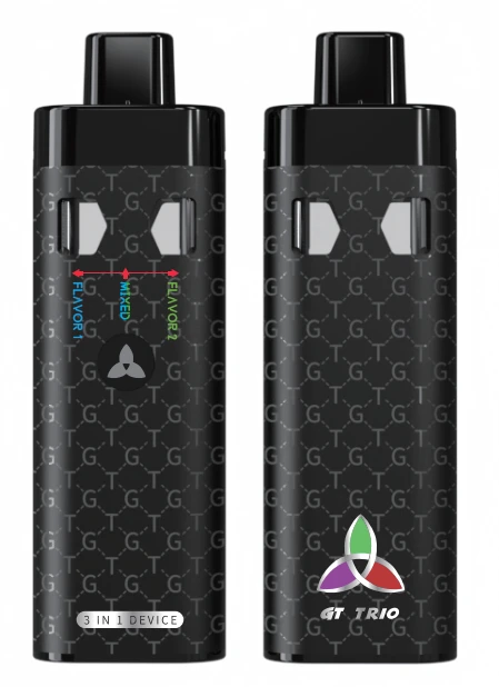 2025년 새로운 동향 2ml+2ml 증류액 예열 일회용 Vape 장치