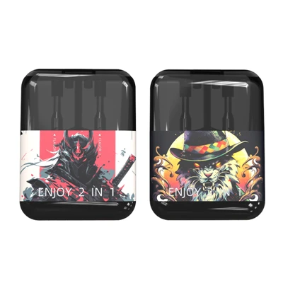 2in1 Thc Vape 장치, 듀얼 챔버 2ml+2ml