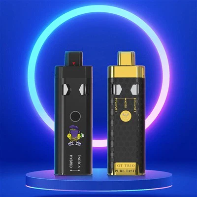 캐나다 퍼스트 초이스 듀얼 코일 일회용 베이프 CBD THC 증류물 라이브 레진